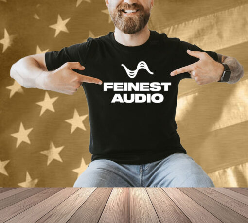 Stuart Feiner wearing feinest audio Shirt