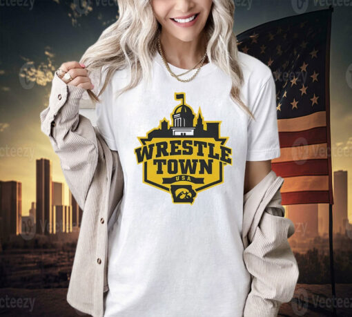 University Of Iowa Wrestle Town USA Shirt