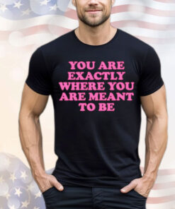 You are exactly where you are meant to be T-Shirt