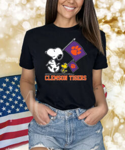 Snoopy Clemson Tigers Road To Oklahoma City flag Shirt