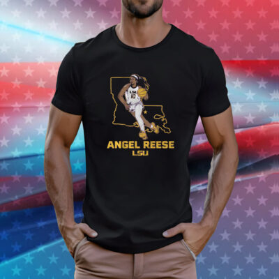 Angel Reese LSU State Star T-Shirt