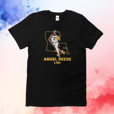 Angel Reese LSU State Star T-Shirt