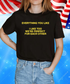 Everything You Like, I Like Too We're Perfect For Each Other TShirt