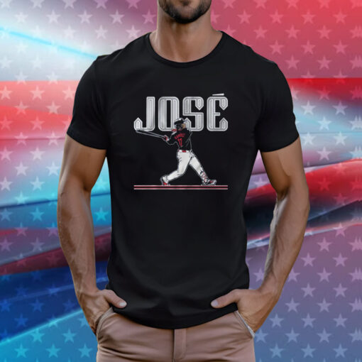 Jose Ramirez Slugger Swing Cleveland T-Shirt