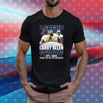 Legend Larry Allen 1971-2024 Thank You For The Memories T-Shirt