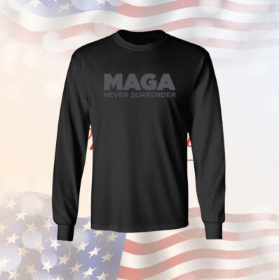 MAGA Never Surrender Black Longsleeve