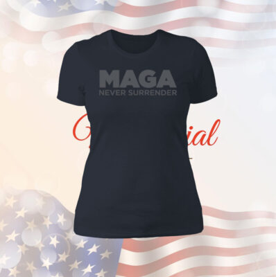 MAGA Never Surrender Black Longsleeve Women Shirt