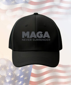 MAGA Never Surrender Black Longsleeve Cap
