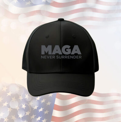 MAGA Never Surrender Black Longsleeve Cap