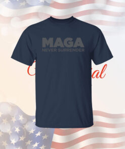 MAGA Never Surrender Black Longsleeve Shirt
