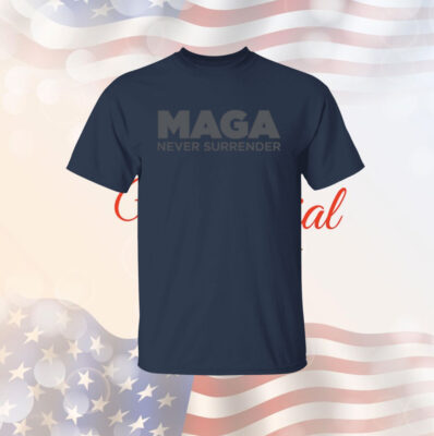 MAGA Never Surrender Black Longsleeve Shirt