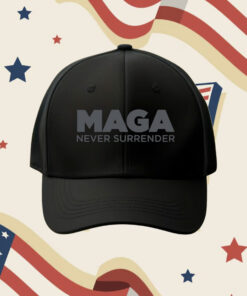 MAGA Never Surrender Black Cap