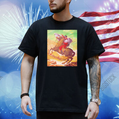 Maximilian Dood wearing raul julia as m bison crossing the alps Shirt