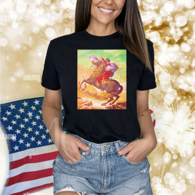 Maximilian Dood wearing raul julia as m bison crossing the alps Shirt