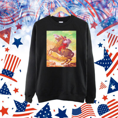 Maximilian Dood wearing raul julia as m bison crossing the alps Shirt