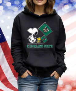 Snoopy Cleveland State Vikings Road To Oklahoma City flag Shirt