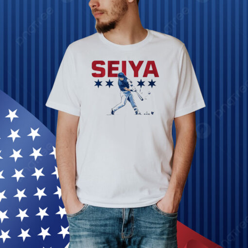 Official Seiya Suzuki Chicago Cubs Slugger Swing Shirt