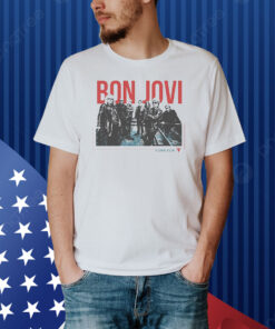 Official Bonjovi Forever Band Cut Out Shirt