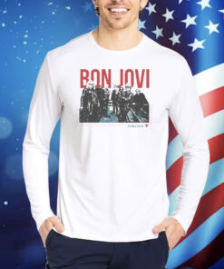 Official Bonjovi Forever Band Cut Out Shirt