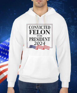 Official Convicted Felon For President 2024 USA Flag Shirt