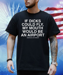 Official If dicks could fly my mouth would be an airport 2024 Shirt