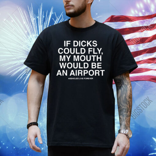 Official If dicks could fly my mouth would be an airport 2024 Shirt