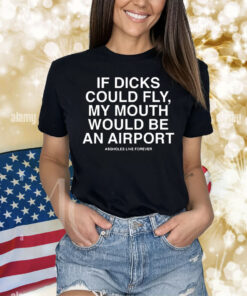 Official If dicks could fly my mouth would be an airport 2024 Shirt