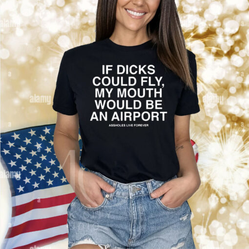 Official If dicks could fly my mouth would be an airport 2024 Shirt