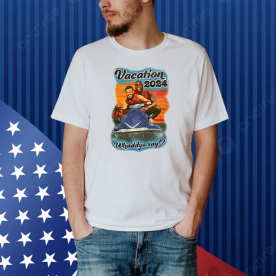 Official Magic Johnson And Jimmy Kimmel Vacation 2024 Whaddya Say Shirt