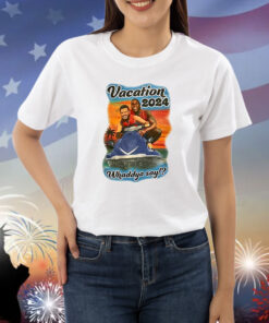Official Magic Johnson And Jimmy Kimmel Vacation 2024 Whaddya Say Shirt