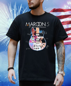 Official Maroon 5 Pop Band 30th Anniversary Collection Signatures Musicians Shirt