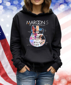 Official Maroon 5 Pop Band 30th Anniversary Collection Signatures Musicians Shirt
