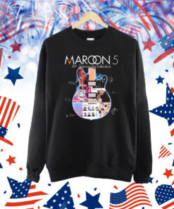 Official Maroon 5 Pop Band 30th Anniversary Collection Signatures Musicians Shirt