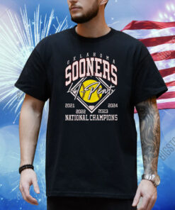 Official Oklahoma Sooner National Champions 4 Pent 2021-2024 Shirt