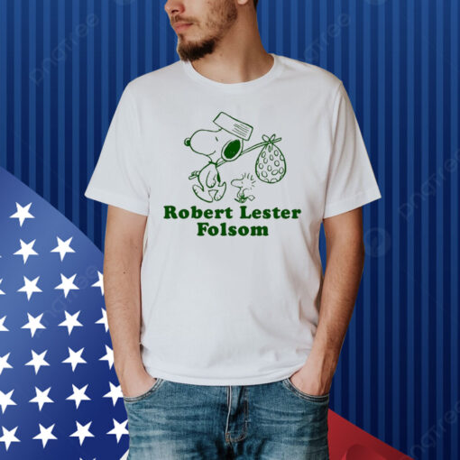 Official Robert Lester Folsom Snoopy and Woodstock Shirt