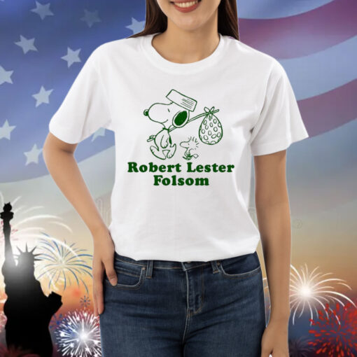 Official Robert Lester Folsom Snoopy and Woodstock Shirt