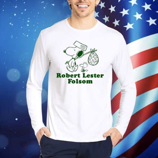 Official Robert Lester Folsom Snoopy and Woodstock Shirt