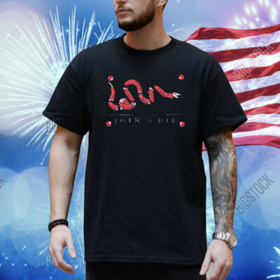 Official Snake Pocket Join Or Die Painting Shirt