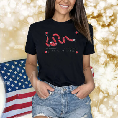 Official Snake Pocket Join Or Die Painting Shirt