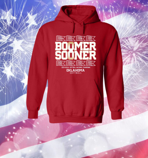 Oklahoma Sooners Softball Boomer Sooner 8x National Champions Shirt