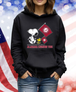 Snoopy Alabama Crimson Tide Road To Oklahoma City flag Shirt