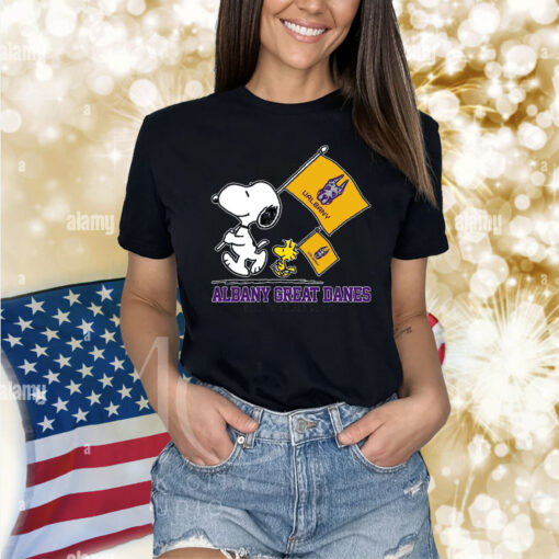 Snoopy Albany Great Danes Road To Oklahoma City flag Shirt