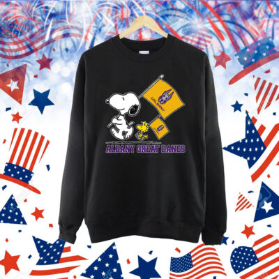 Snoopy Albany Great Danes Road To Oklahoma City flag Shirt