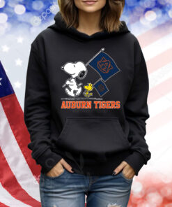 Snoopy Auburn Tigers Road To Oklahoma City flag shirt