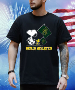 Snoopy Baylor Athletics Road To Oklahoma City Flag Shirt