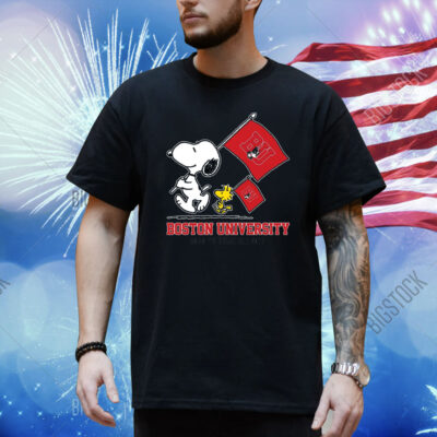 Snoopy Boston University Road To Oklahoma City flag Shirt