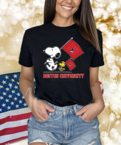 Snoopy Boston University Road To Oklahoma City flag Shirt