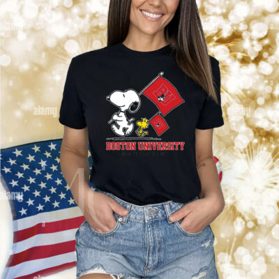 Snoopy Boston University Road To Oklahoma City flag Shirt