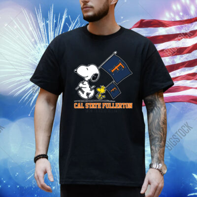 Snoopy Cal State Fullerton Road To Oklahoma City flag Shirt