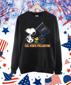 Snoopy Cal State Fullerton Road To Oklahoma City flag Shirt